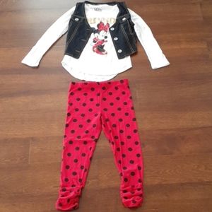 Disney Minnie Mouse Girls Set Size 6/6X